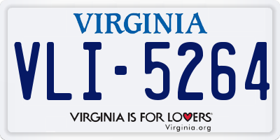 VA license plate VLI5264