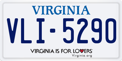 VA license plate VLI5290