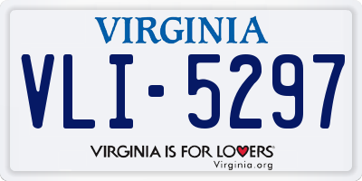 VA license plate VLI5297