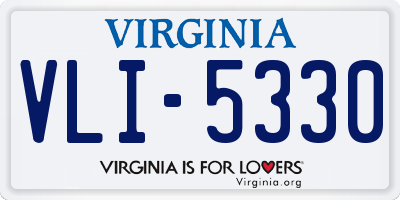 VA license plate VLI5330