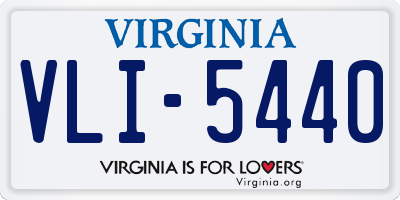 VA license plate VLI5440