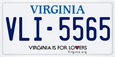 VA license plate VLI5565