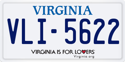 VA license plate VLI5622