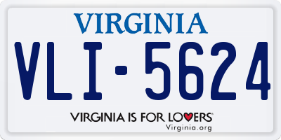 VA license plate VLI5624