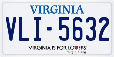 VA license plate VLI5632