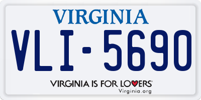 VA license plate VLI5690