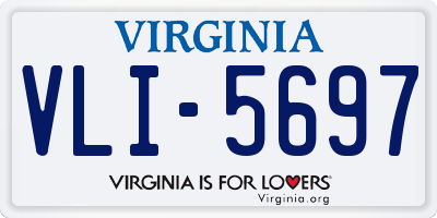 VA license plate VLI5697