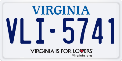 VA license plate VLI5741