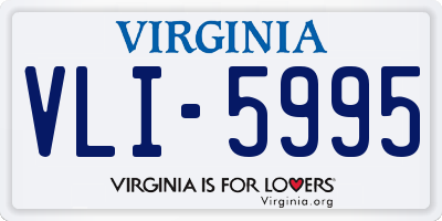 VA license plate VLI5995