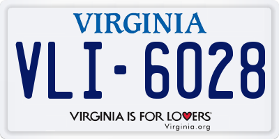 VA license plate VLI6028