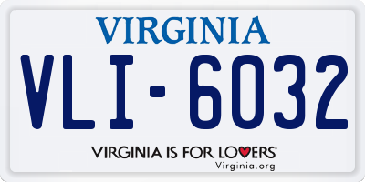 VA license plate VLI6032