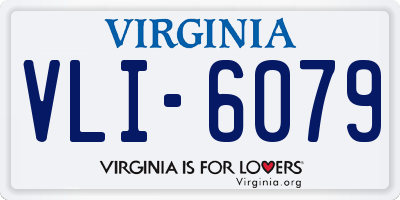 VA license plate VLI6079