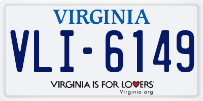 VA license plate VLI6149