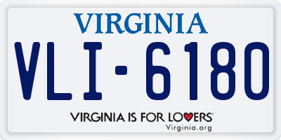 VA license plate VLI6180