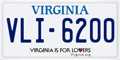 VA license plate VLI6200