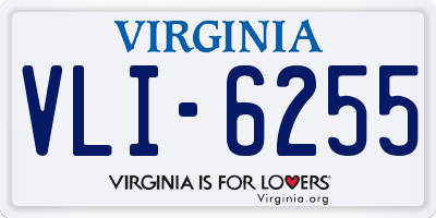 VA license plate VLI6255