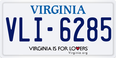 VA license plate VLI6285
