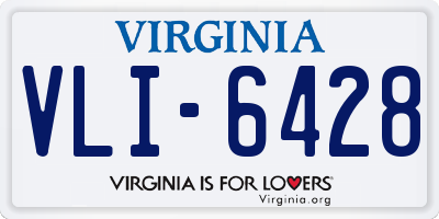 VA license plate VLI6428
