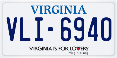 VA license plate VLI6940