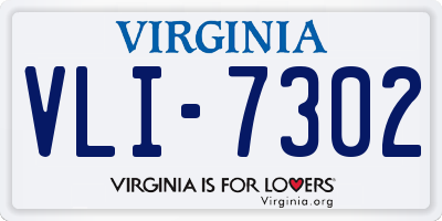 VA license plate VLI7302