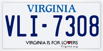 VA license plate VLI7308