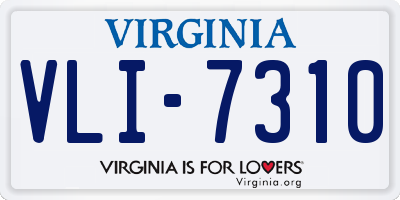VA license plate VLI7310