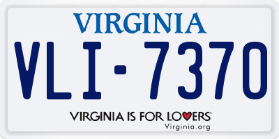 VA license plate VLI7370