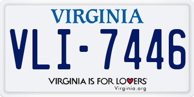 VA license plate VLI7446