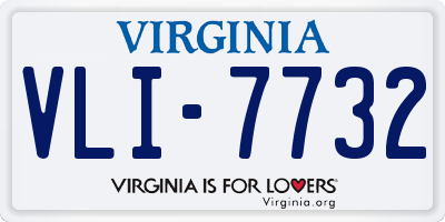 VA license plate VLI7732