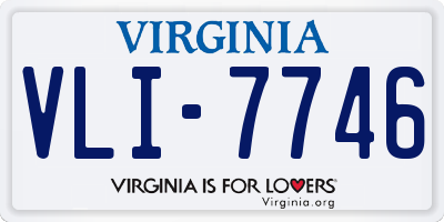 VA license plate VLI7746
