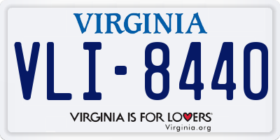 VA license plate VLI8440