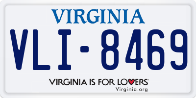 VA license plate VLI8469