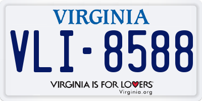 VA license plate VLI8588
