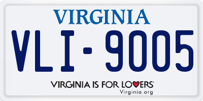 VA license plate VLI9005