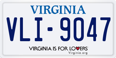 VA license plate VLI9047