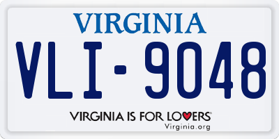 VA license plate VLI9048