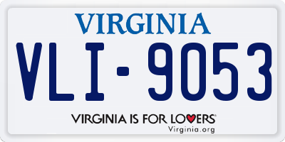 VA license plate VLI9053