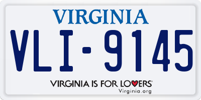 VA license plate VLI9145