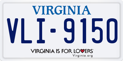VA license plate VLI9150