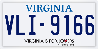 VA license plate VLI9166