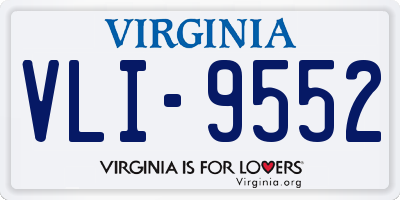VA license plate VLI9552