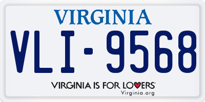 VA license plate VLI9568
