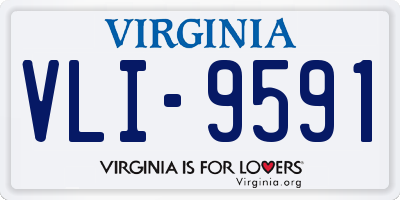 VA license plate VLI9591