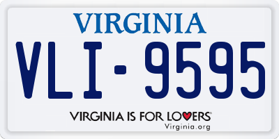VA license plate VLI9595