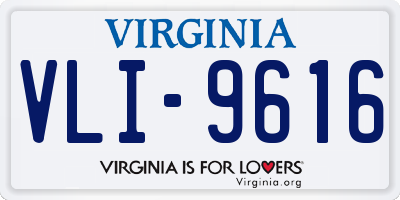 VA license plate VLI9616