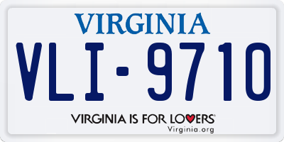 VA license plate VLI9710