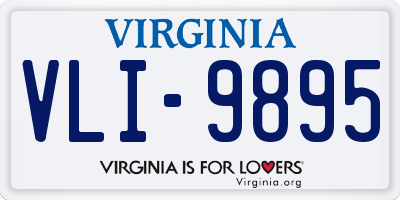 VA license plate VLI9895