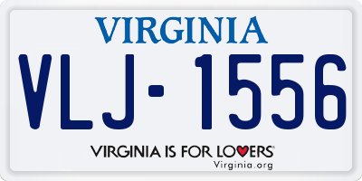 VA license plate VLJ1556