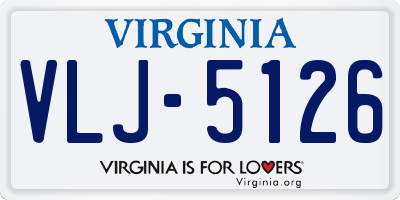 VA license plate VLJ5126