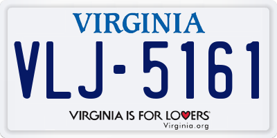 VA license plate VLJ5161